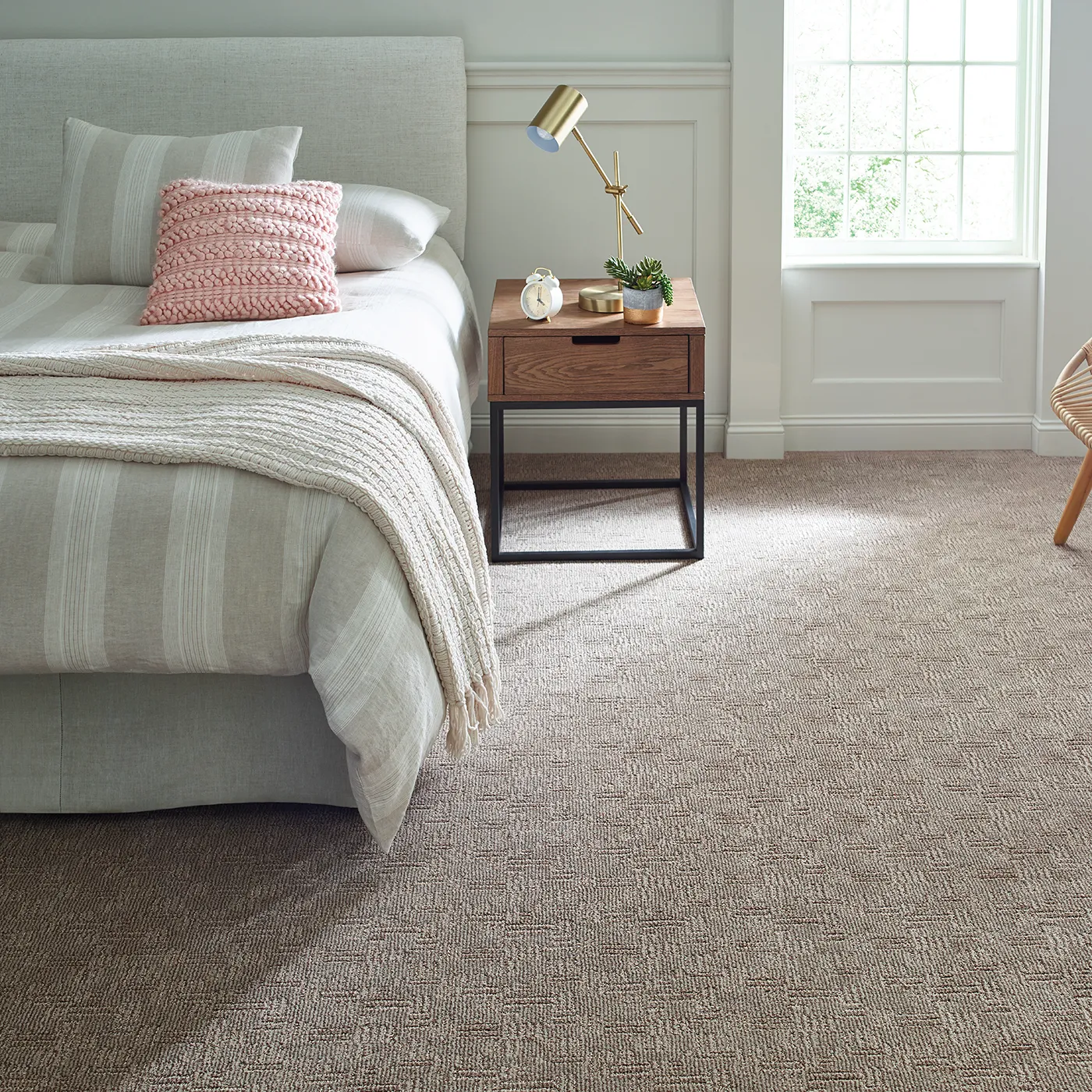 Bedroom carpet with next day installation